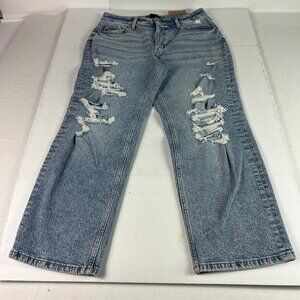 Edgely Jeans Women's 31x26* High Rise Relaxed Straight Ankle Blue Denim Tag 12R